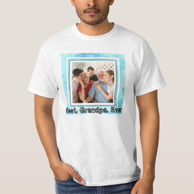 Camiseta Foto Personalizada do Melhor Avô Nunca (Frente)