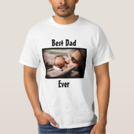 Camiseta Foto personalizada do melhor Pai