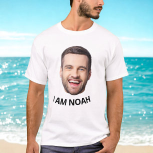 Camiseta Foto Personalizada do Rosto Festa de Aniversário C