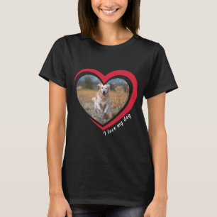 Camiseta Foto personalizada e nome personalizados do Dog Lo