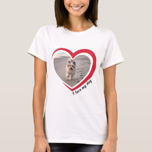 Camiseta Foto personalizada e nome personalizados do Dog Lo
