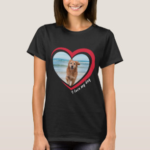 Camiseta Foto personalizada e nome personalizados do Dog Lo
