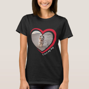 Camiseta Foto personalizada e nome personalizados do Dog Lo