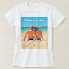 Camiseta Foto personalizada e T-Shirt de texto com seu próp