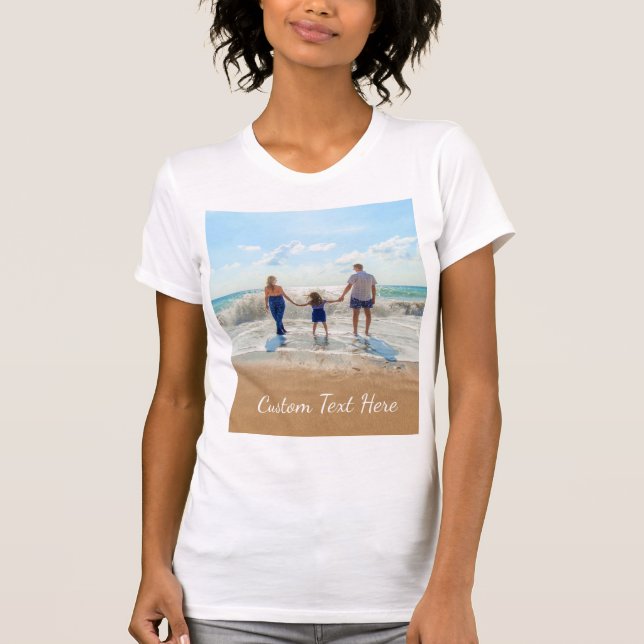 Camiseta Foto personalizada e T-Shirt de texto - seu própri (Frente)