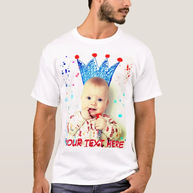 Camiseta Foto personalizada e texto (Frente)