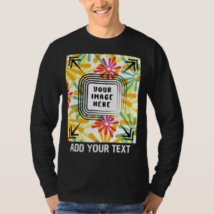 Camiseta Foto personalizada e texto Adicionar texto fotográ