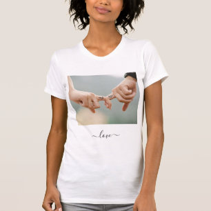 Camiseta Foto personalizada e texto para seu próprio Desig