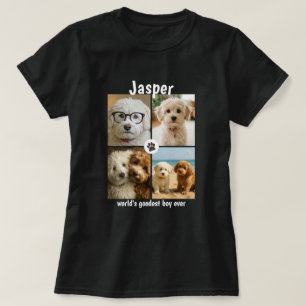 Camiseta Foto Personalizada e Texto Personalizado de Cachor