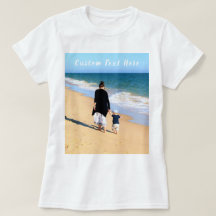 Foto personalizada e texto T-Shirt Seu próprio Des