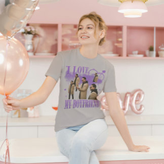Camiseta Foto Personalizada Eu Amo Meu Namorado Bootleg Vin