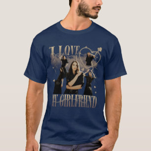 Camiseta Foto Personalizada Eu Amo Minha Namorada Bootleg V
