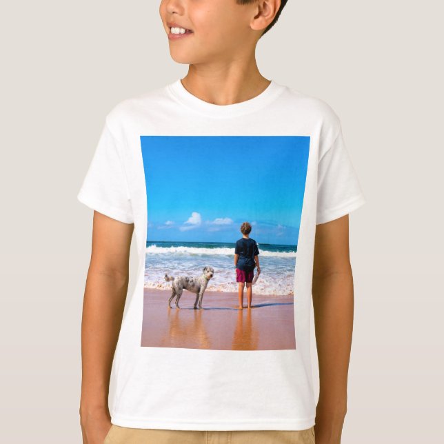 Camiseta Foto Personalizada Faça Seu Próprio Design - Eu Am (Frente)