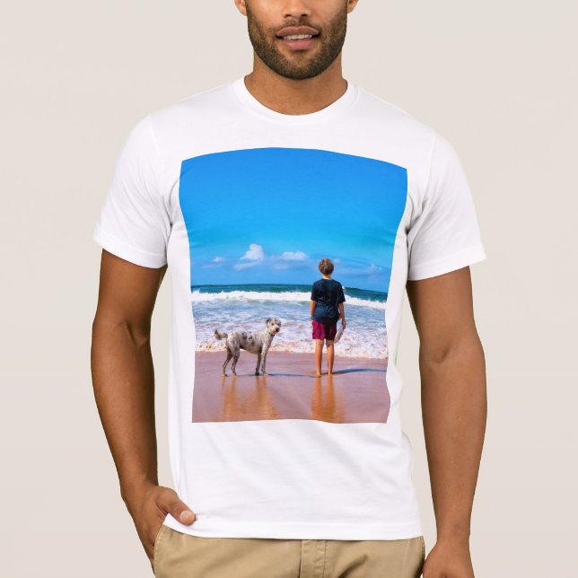 Camiseta Foto Personalizada Faça Seu Próprio Design - Eu Am (Frente)