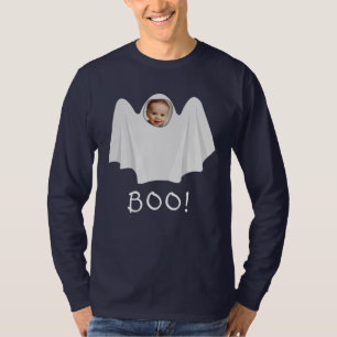 Camiseta Foto personalizada fantasma assustador diversão de