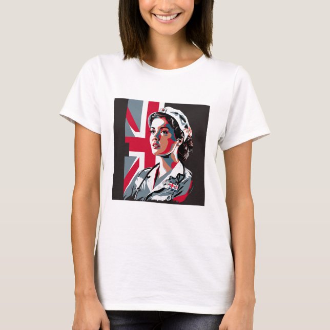 Camiseta Foto personalizada Mãe Mulher Amiga da esposa Hero (Frente)