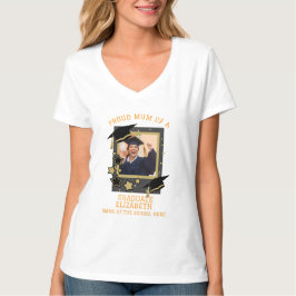 Camiseta Foto personalizada "Mãe orgulhosa de um Formando"
