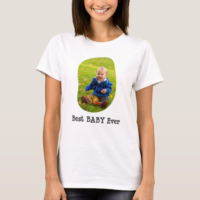 Camiseta Foto personalizada Melhor Bebê Já Personalizado Te (Frente)