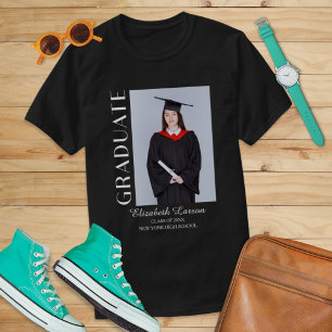 Camiseta Foto Personalizada Moderno Elegante Formatura de E