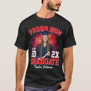 Camiseta Foto Personalizada Orgulhosa Mãe de Graduado Bootl