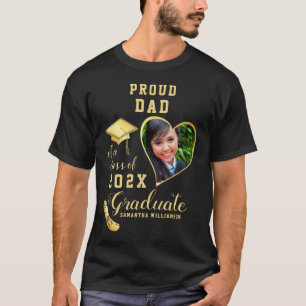 Camiseta Foto Personalizada Orgulhoso Pai Turma de 2026 For