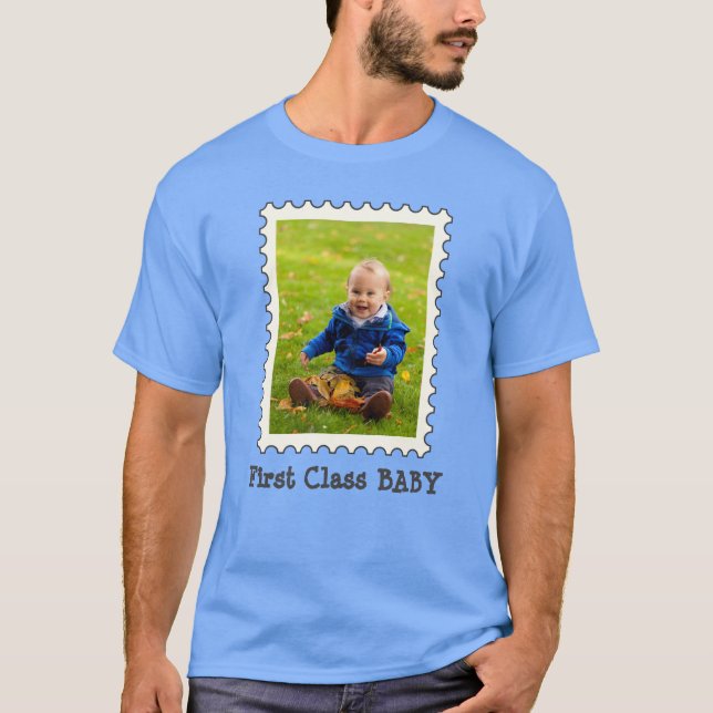 Camiseta Foto Personalizada Personalizada de Cute de Bebê d (Frente)