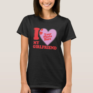 Camiseta Foto personalizada que amo minha citação de Namora
