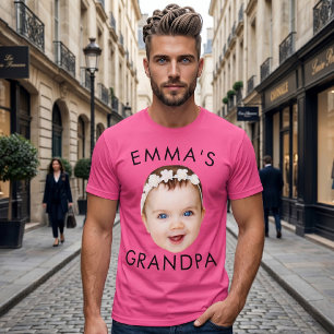 Camiseta Foto Personalizada Rosto Dia das Mães Avó Avô Aniv