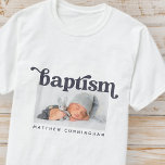 Camiseta Foto Personalizada Simples Bold Modern Bold<br><div class="desc">Este design simples e clássico é composto por tipografia serif e adiciona uma foto personalizada. Este design é moderno,  chique,  brincalhão e divertido.</div>