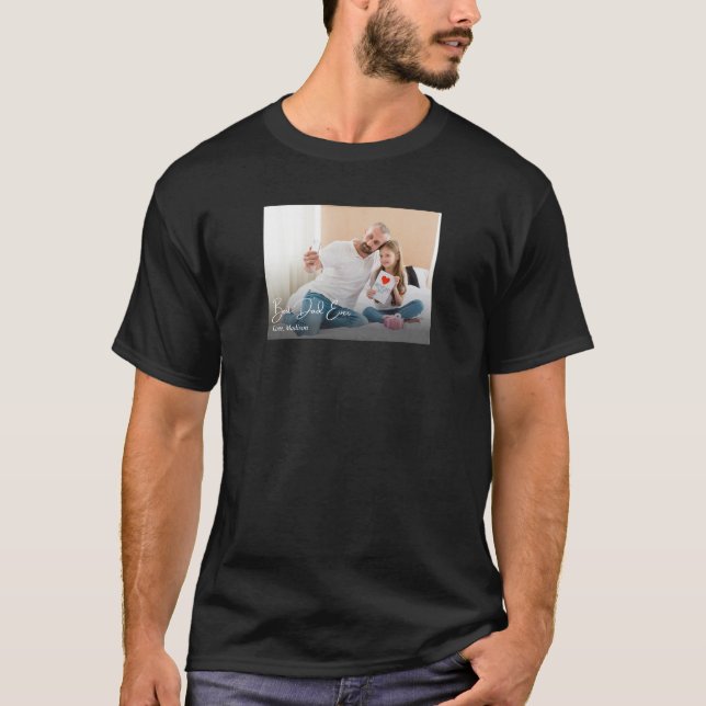 Camiseta Foto Personalizada Simples do Melhor Pai (Frente)