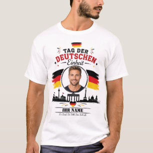 Camiseta Foto personalizado para o Dia da Unidade Alemã