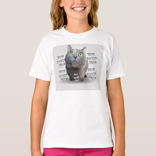 Camiseta Foto PET ✨ adorável personalização (Frente)