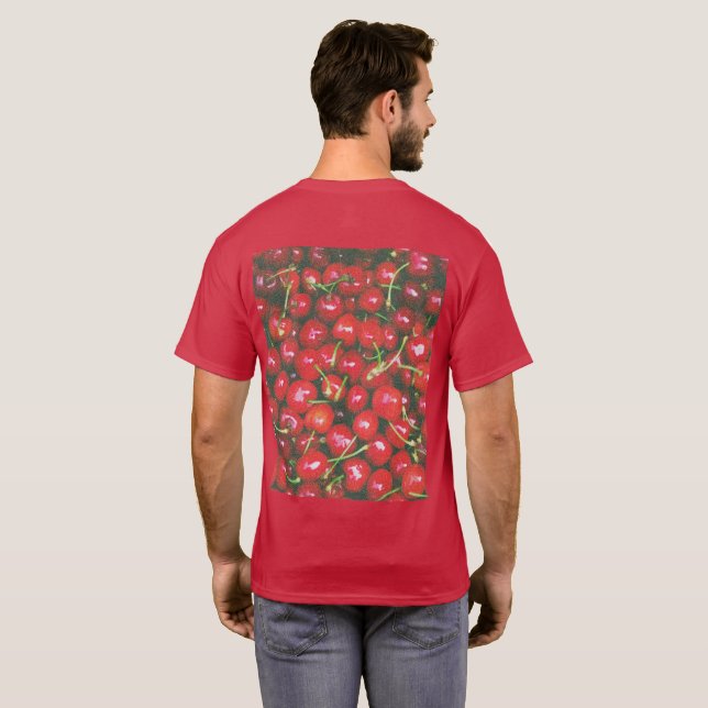 Camiseta Foto "Pile of Cherry Fruta". Compre agora (Parte Traseira Completa)