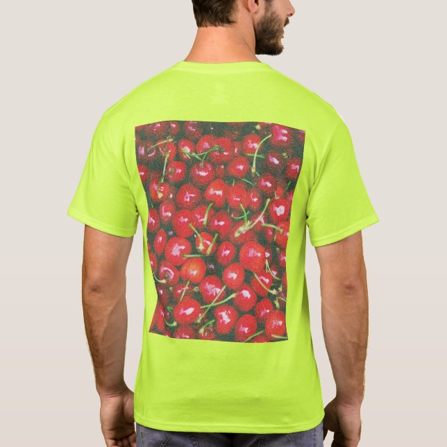 Camiseta Foto "Pile of Cherry Fruta". Compre agora (Verso)