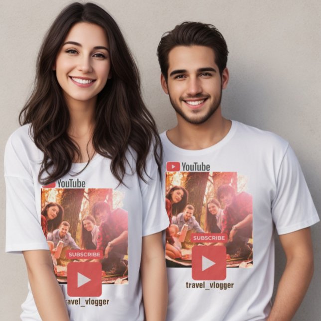 Camiseta Foto promocional do canal Youtube (Youtube promotional t-shirt to increase your subscribers )