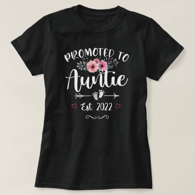 Camiseta Foto promovida para tia Est 2022, Bela Nova Mãe pa (Frente do Design)