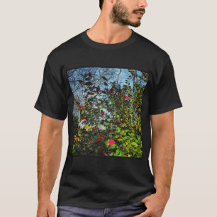 Camiseta Foto Quadrada - Arbusto de Magnólia 01