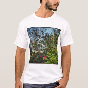 Camiseta Foto Quadrada - Arbusto de Magnólia 01