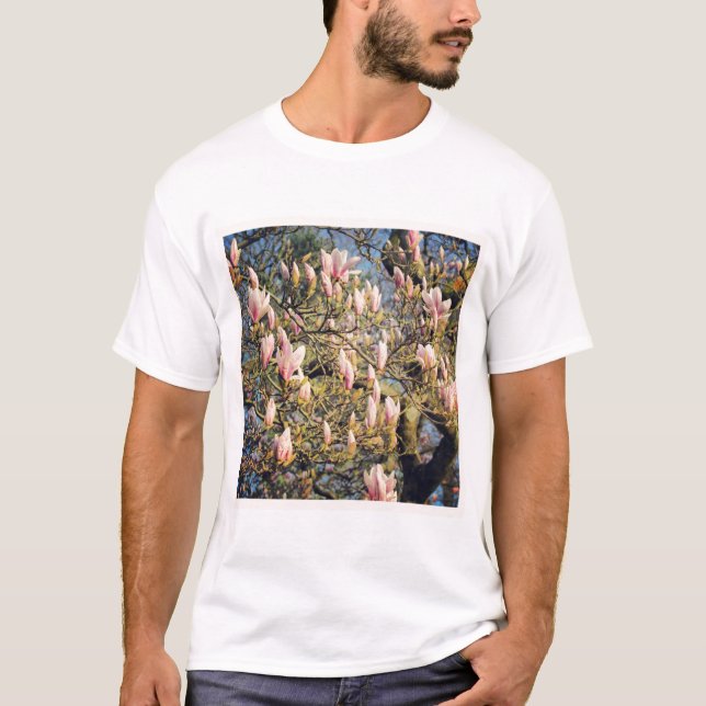 Camiseta Foto Quadrada - Flor de Magnólia (Frente)
