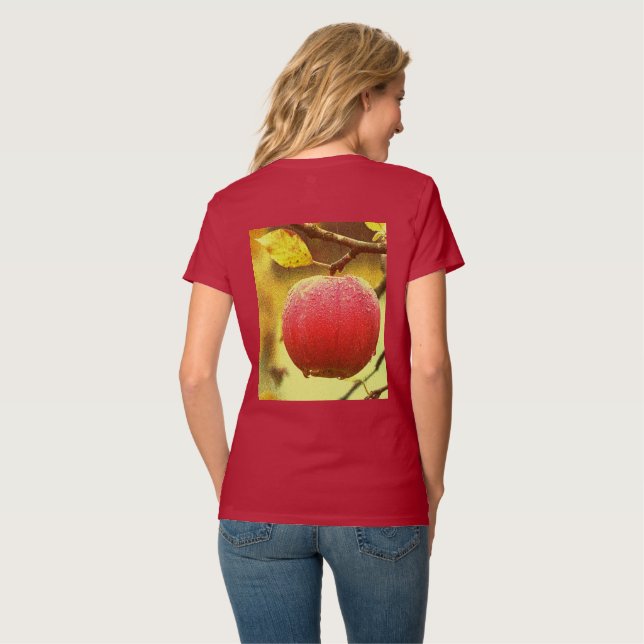 Camiseta Foto "Red Apple on Tree". Compre agora (Parte Traseira Completa)