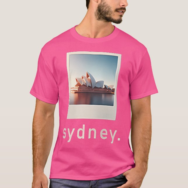 Camiseta Foto Retroativa Da Sydney Opera House (Frente)