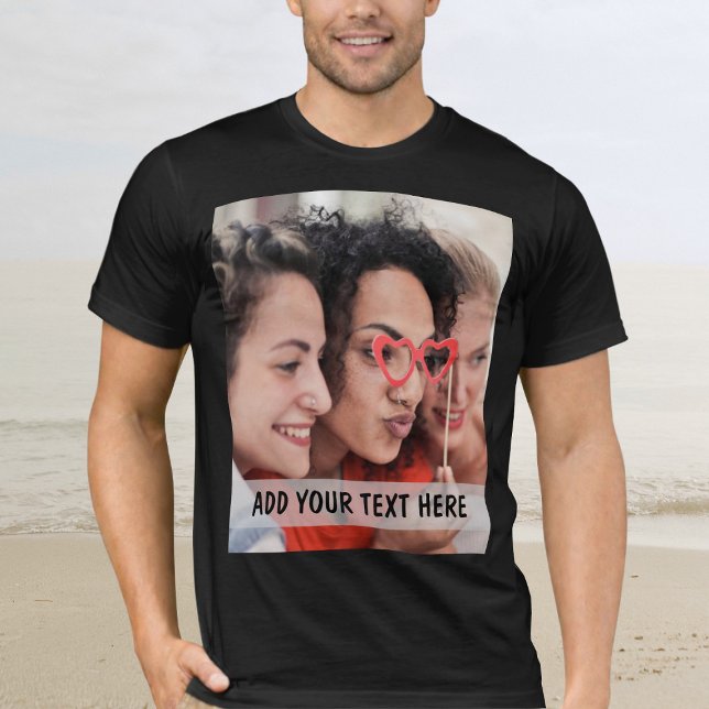 Camiseta Foto & Texto ou Nome Personalizado  (Criador carregado)