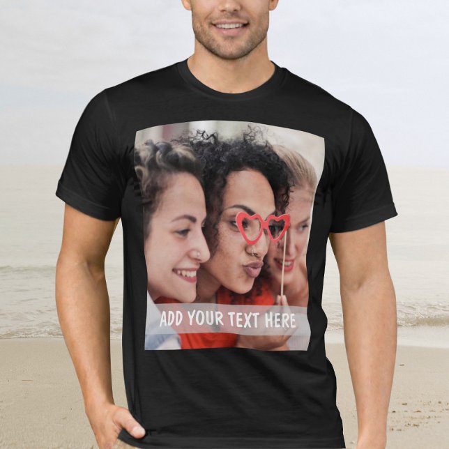 Camiseta Foto & Texto ou Nome Personalizado  (Criador carregado)