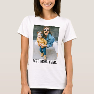 Camiseta Foto & Texto Personalizados - Melhor Mãe de Todos