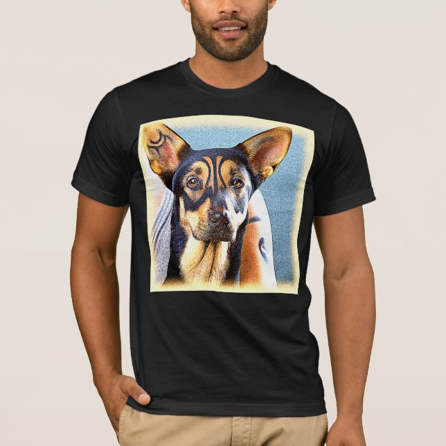 Camiseta Foto "Um Cachorro Gelado". Compre agora (Frente)