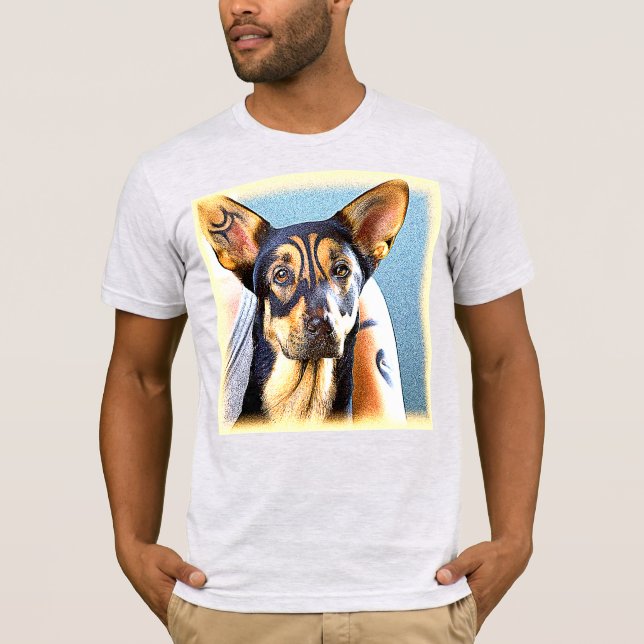Camiseta Foto "Um Cachorro Gelado". Compre agora (Frente)
