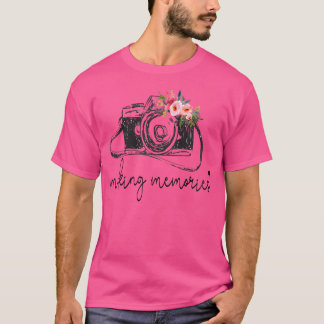 Camiseta Fotógrafa Mulheres Fazendo Memórias Amor Fotografi
