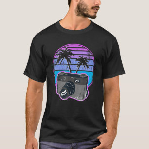 Camiseta Fotografador Vaporwave Vintage Camera Retro Photos