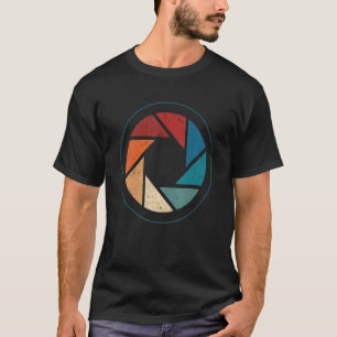 Camiseta Fotografadores de lente fotógrafos Foto da câmera 