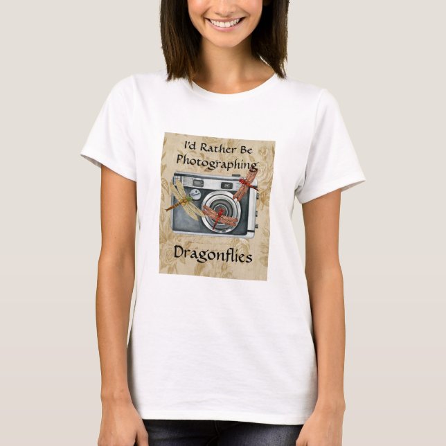 Camiseta Fotografando Libélulas (Frente)